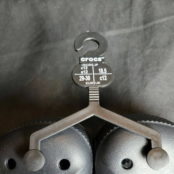 Crocs Baya Clogs Beach Sandals Black 10126-100 Youth Sz J3 NWT main image 6